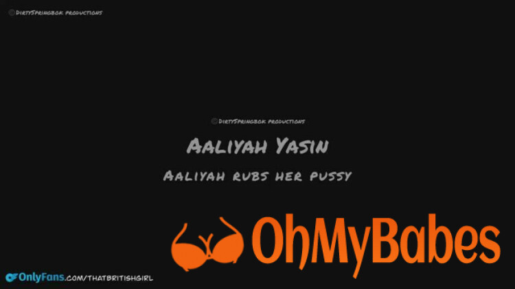 Aaliyah Yasin Nude Leaked video #306 - OhMyBabes