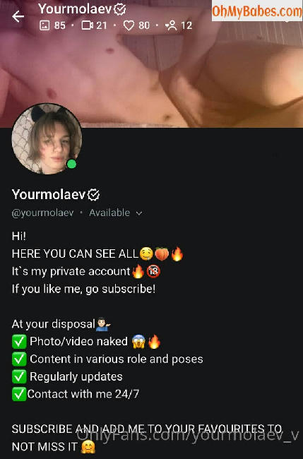 yourmolaev_v OnlyFans leaked photo #9 - OhMyBabes